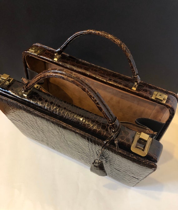 alligator briefcase