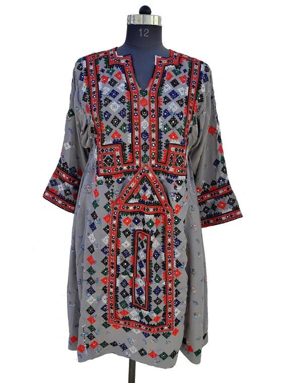 Tribal Gypsy Baluchi Dress Hand Embroidered Afghan