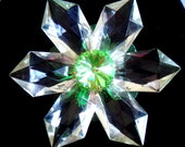 Large Vintage Lucite Flower Pin Brooch