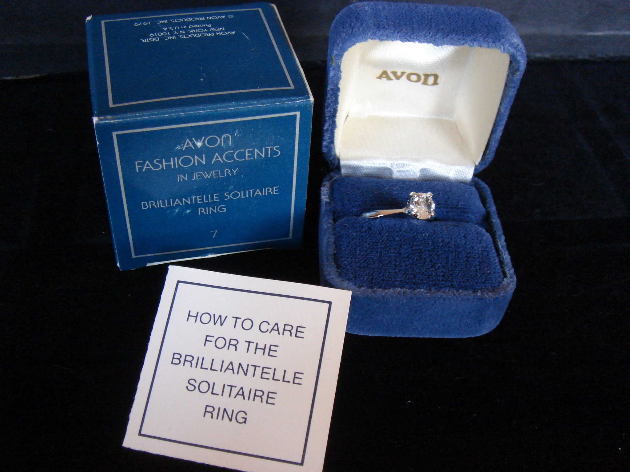 Vintage Sterling Silver Avon Ring Etsy