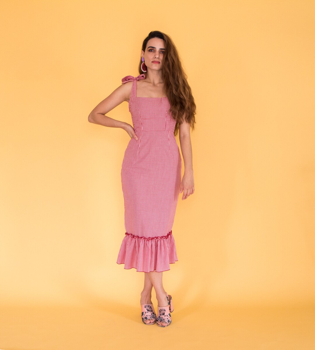 sustainable linen dress