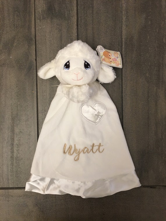 personalized lamb blanket