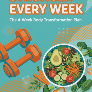 Body Transformation Plan Ebook | 4-Week Weight Loss Program With Meal Plan & Workout Guide | Nutrition Blueprint Fitness Ebook PDF
