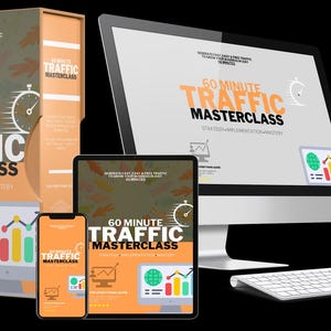 Ebook « Masterclass de 60 minutes sur le trafic web » | Obtenez du trafic web gratuit rapidement | Checklist, carte mentale et kit de vente | Droits de revente