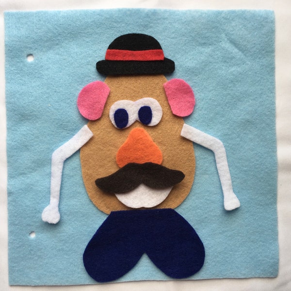 Felt Quiet Book Page-Mr. Potato Head, Activity Book for Preschool