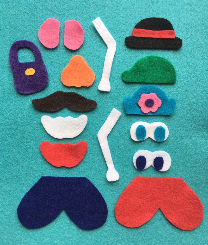 Felt Quiet Book Page-mr. Potato Head, Activity Book for Preschool - Etsy