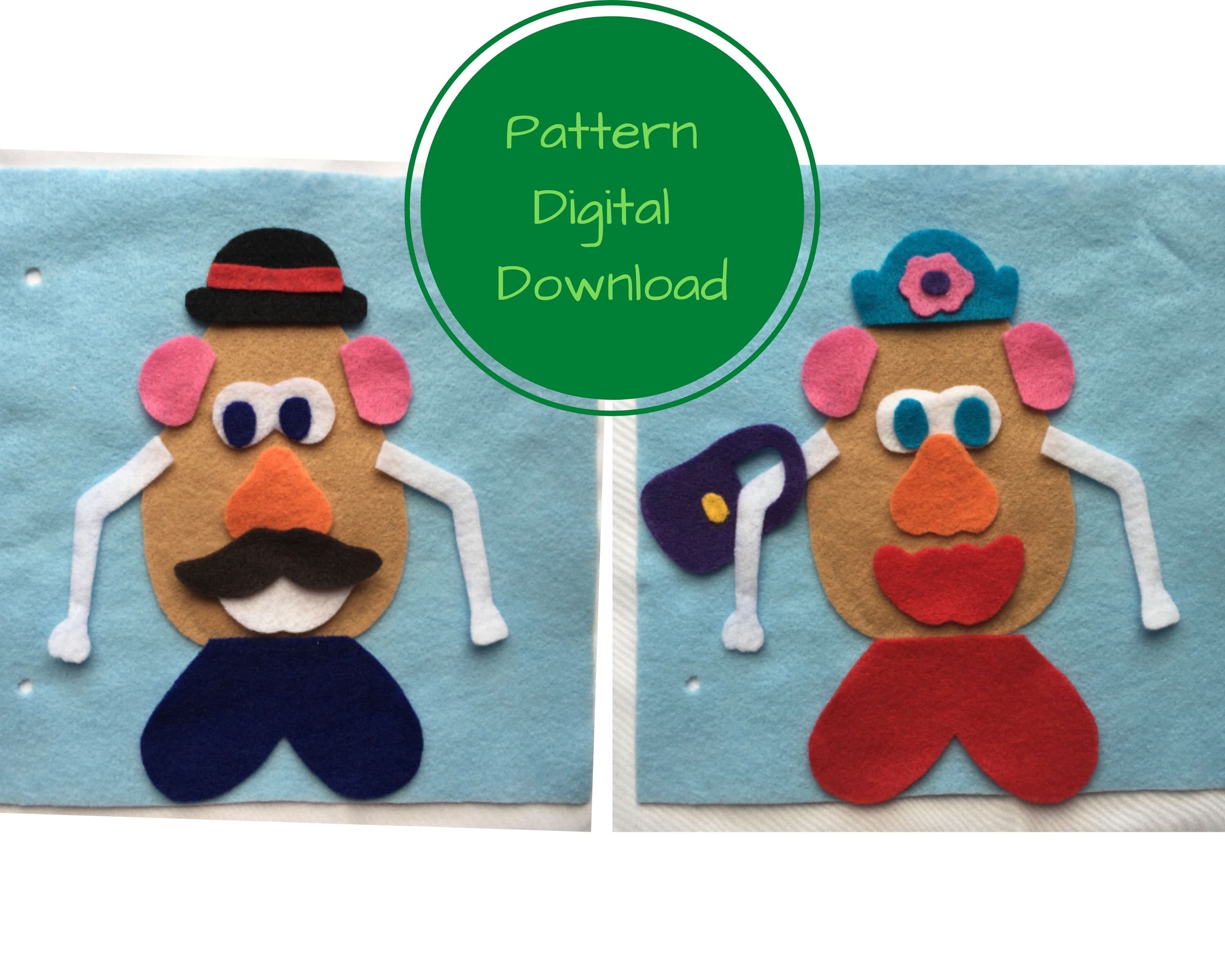 No Sew Quiet Book Pattern-mr. Potato Head - Etsy