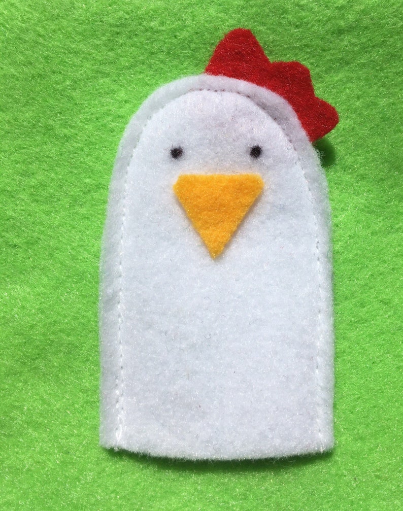 Felt Quiet Book Page-Farm Animal Finger Puppets