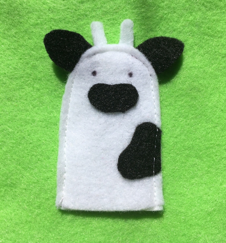 Felt Quiet Book Page-Farm Animal Finger Puppets