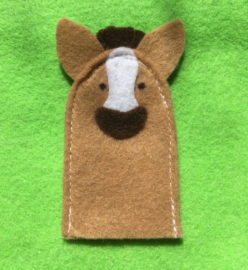 Felt Quiet Book Page-Farm Animal Finger Puppets
