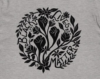 Black Lives Matter - Camiseta unisex de algodón orgánico