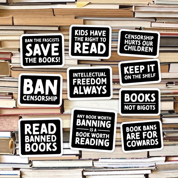 Read Banned Books Collection - Canvas Bügelbilder