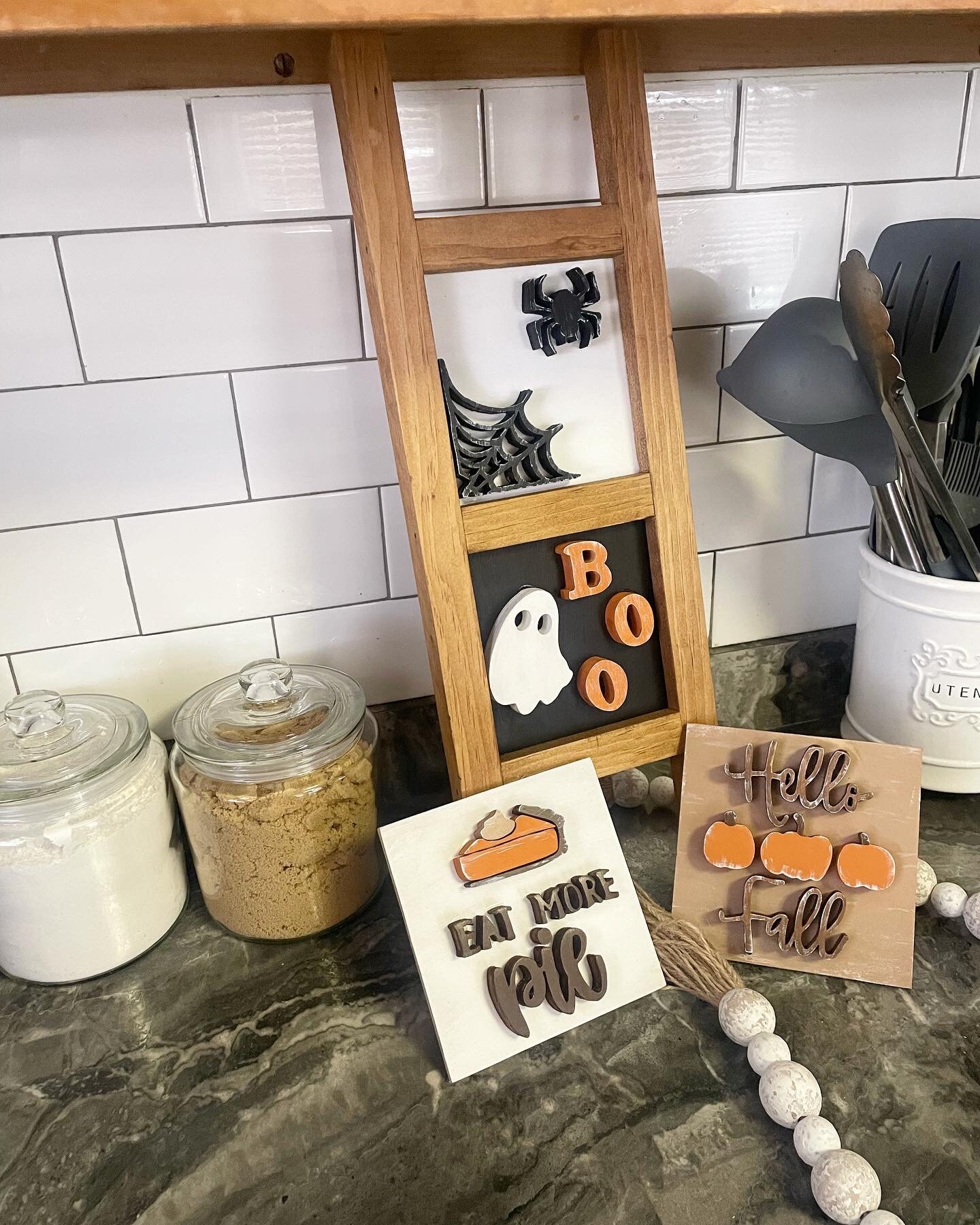 Interchangeable Countertop Ladder Kitchen Decor Custom Signs Etsy