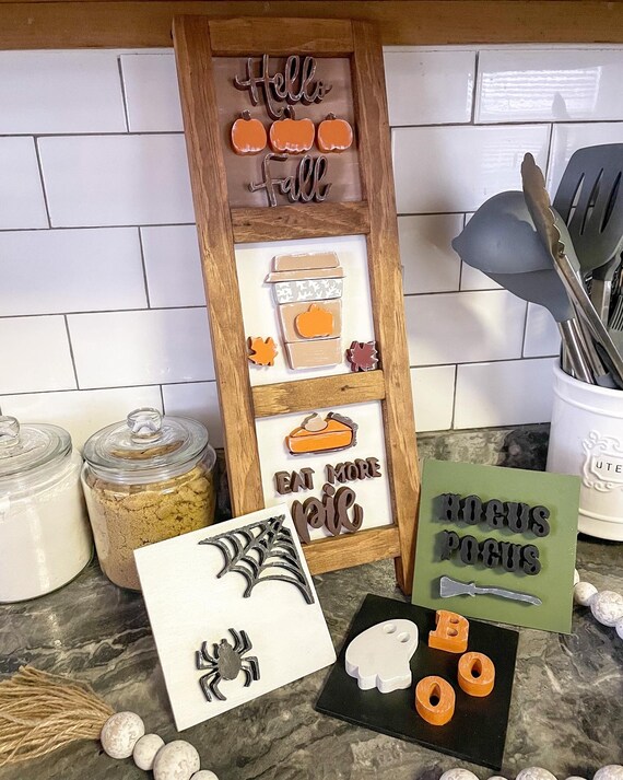 Interchangeable Countertop Ladder Kitchen Decor Custom Signs Etsy