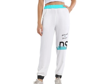 DS City Vibe Sweatpant - Aqua and White