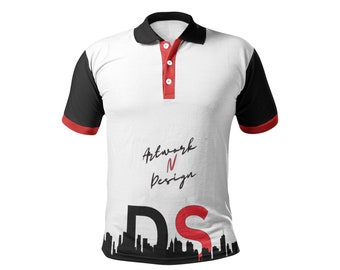 DS - City Vibe Polo Shirt- Red and Black