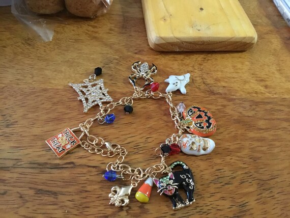 halloween charm bracelet