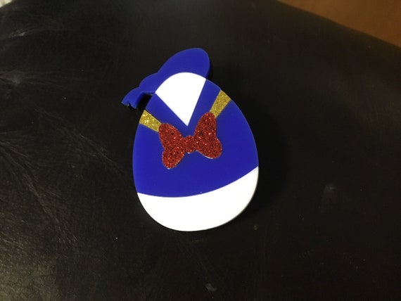 Acrylic donald inspired easter egg brooch