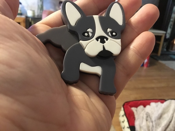 Acrylic dog brooch