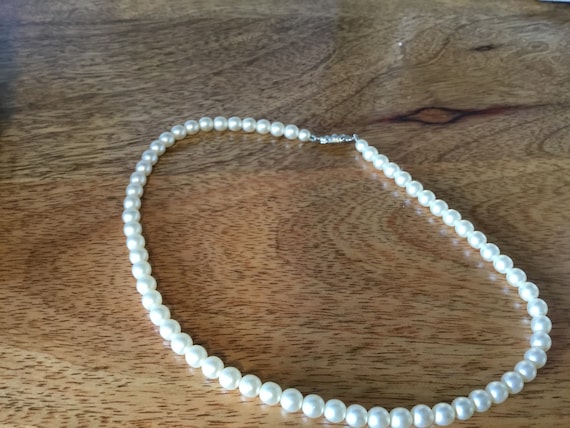 Vintage art deco necklace 7 inch loose string at top