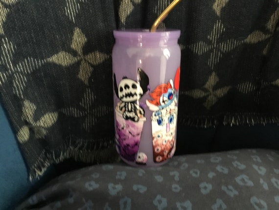 libby plastic cup with cartoon halloween design