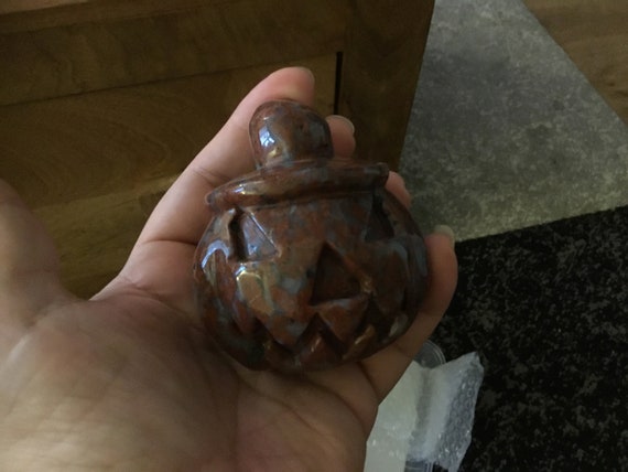 Red corundum pumpkin halloween fall