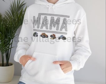 Felpa con cappuccio Mama Monster Truck