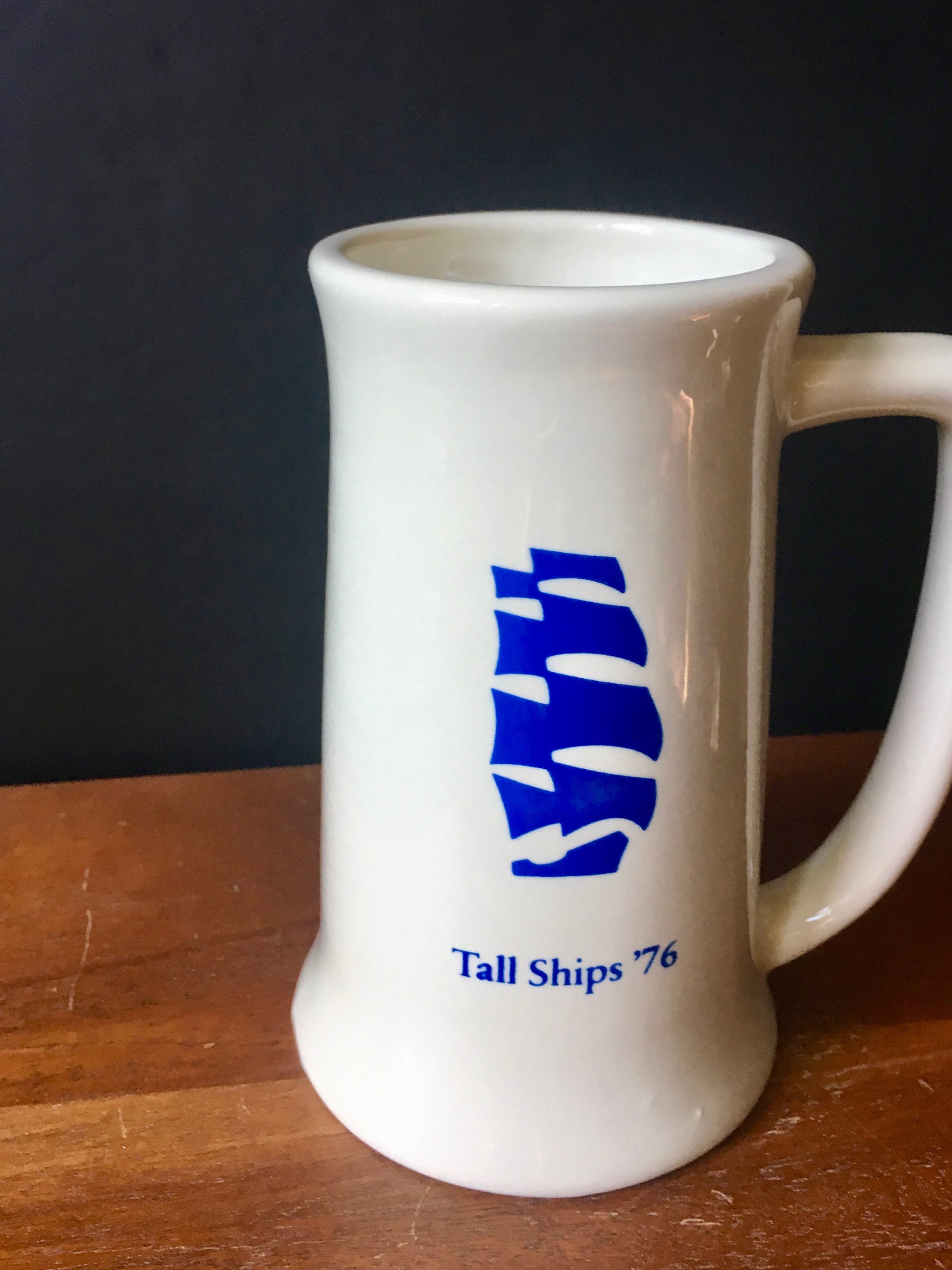 1976 Bicentennial Anniversary Tall Ships Mug - New York Harbor - Hudson