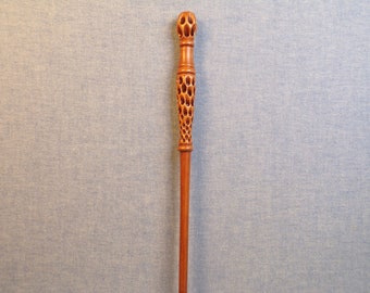 Alder Magic Wooden Wand for Witch/Wizard/Cosplay/- Hand Carved Collectible - Magic Wand - Hand Carved Wand - Handmade Wooden Wand