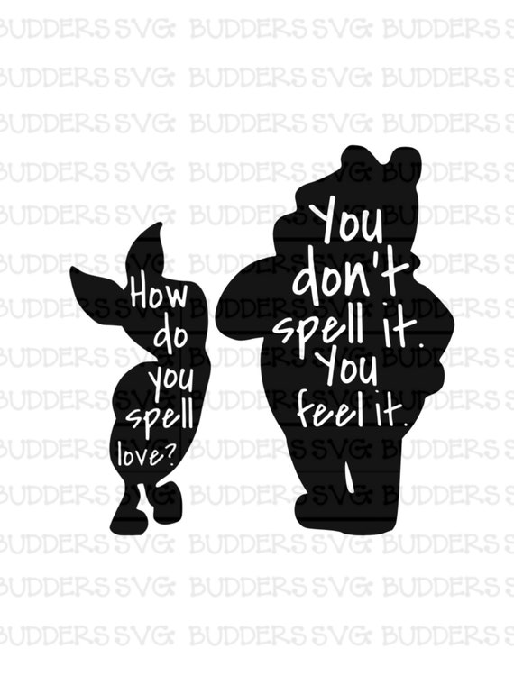 Download Piglet and Pooh SVG Disney SVG Pooh Quote svg Pooh Cut | Etsy