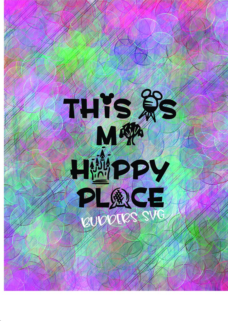 This is my Happy Place SVG Park Hop SVG Disney svg Disney Etsy