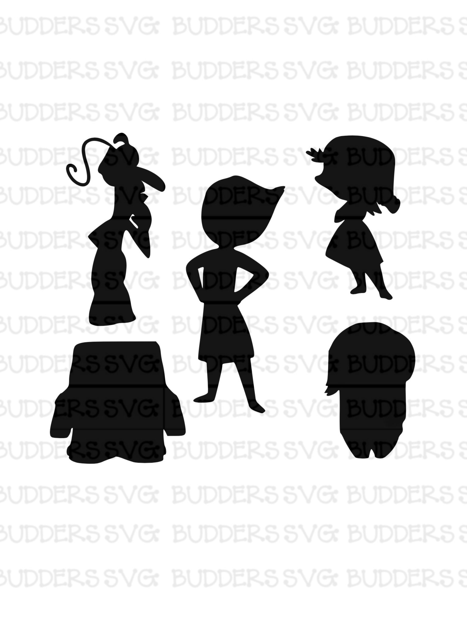 Download Inside Out Silhouettes SVG Disney Cut File Disney SVG | Etsy