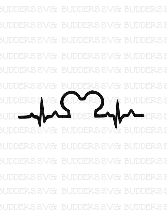 Download Disney Heartbeat SVG Disney Cut File Disney SVG Disney | Etsy