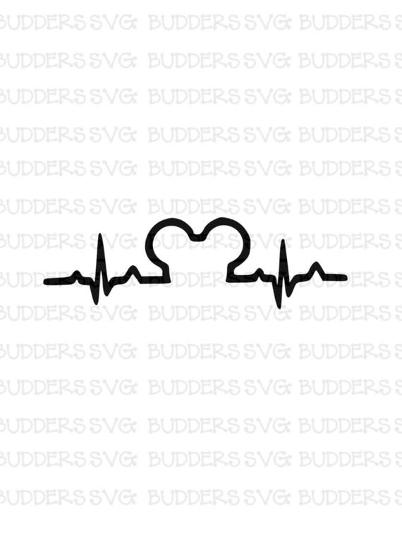 Download Disney Heartbeat SVG Disney Cut File Disney SVG Disney | Etsy