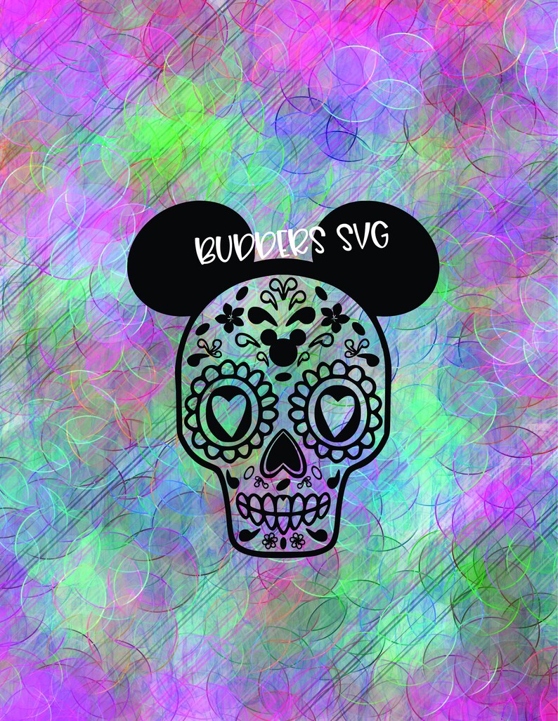 mickey sugar skull svg coco svg mickey cut file day of the