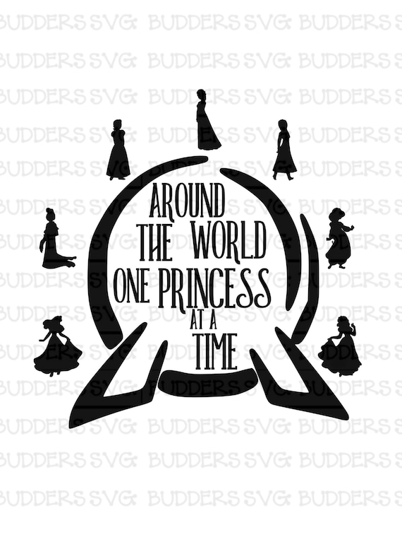 Download Around The World One Princess at A Time SVG Epcot Princess ...