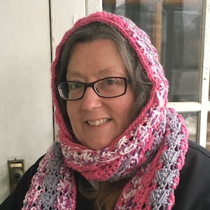 Crochet Hooded Scarf Pattern