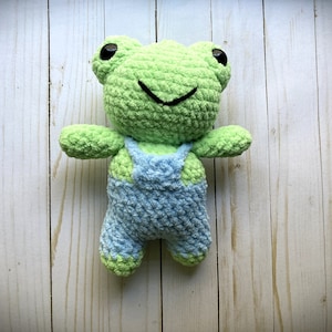 Crochet Frog in Overall DIGITAL PATTERN