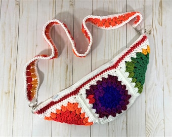 Granny Square Crossbody Bag Crochet Pattern