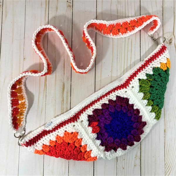 Granny Square Crossbody Bag Crochet Pattern