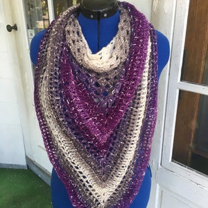 Easy Crochet Shawl Pattern - Etsy