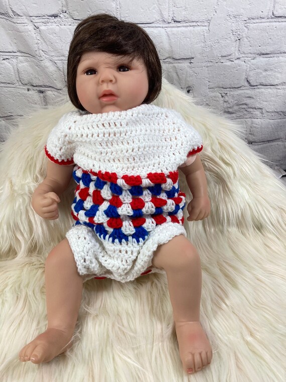 Combi-short d'été pour bébé au crochet