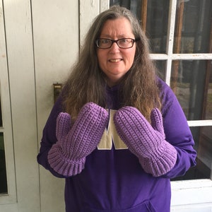 Crochet Easy Mittens Pattern
