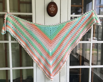 Easy Crochet Shawl Pattern | Spring Fling Shawl