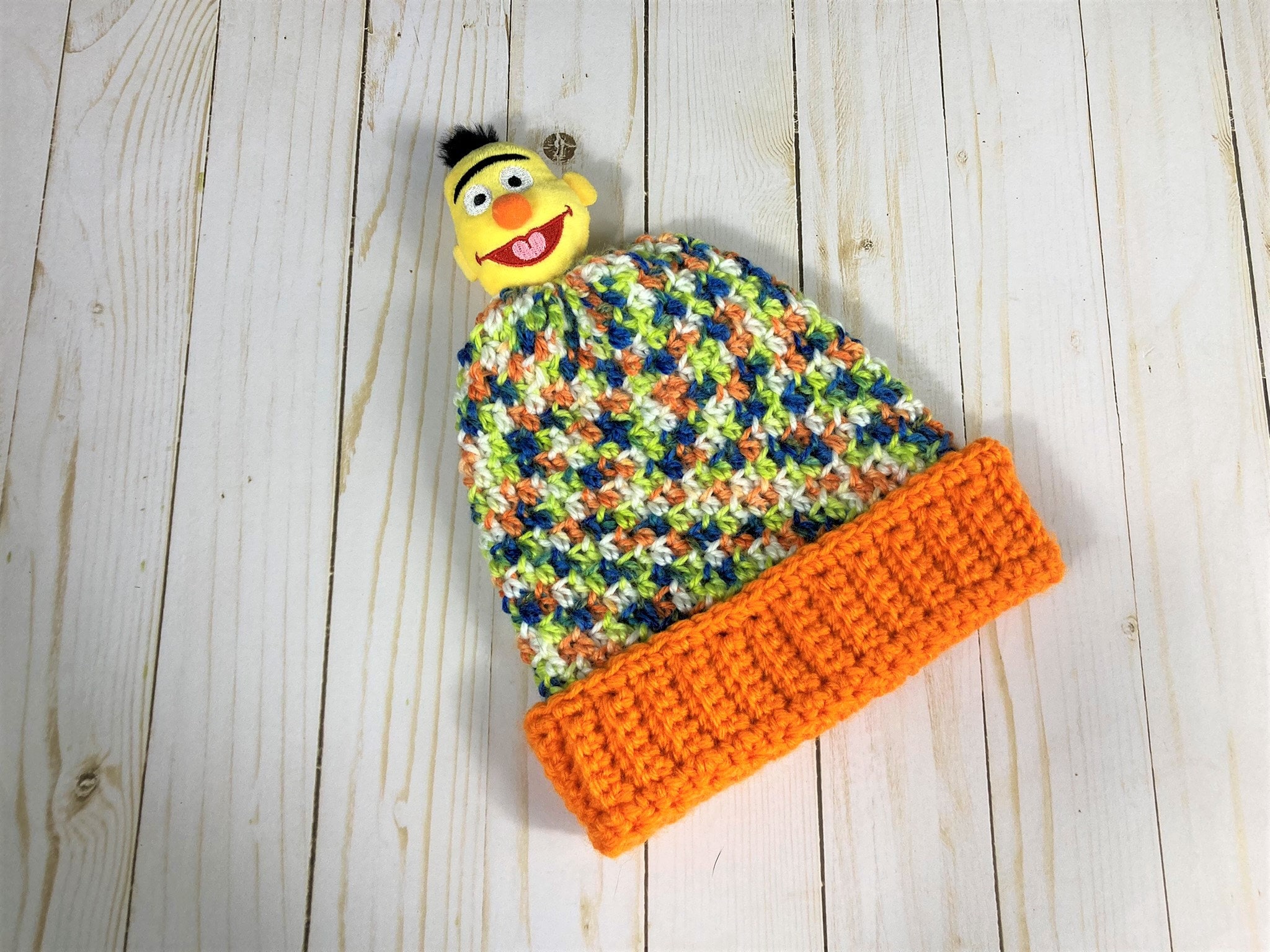 Mini Yarn Snow Hats — Apricot Polkadot