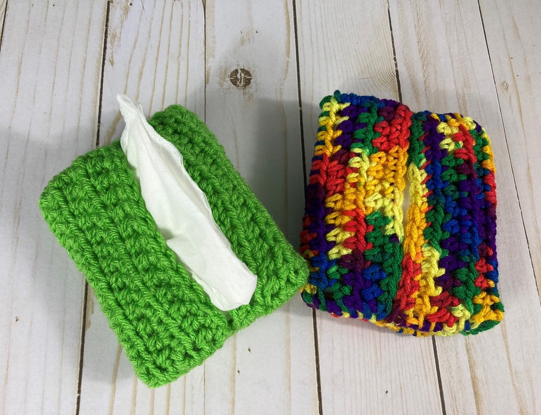 Crochet Pocket Tissue Holder Pattern Etsy