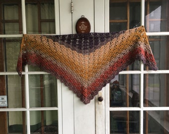 Crochet Shawl Pattern - Time in a Bottle