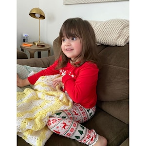 Modèle de couverture de bébé à chevrons faciles au crochet/Modèle de crochet numérique