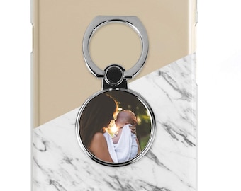 Custom Photo iPhone Ring Stand, Personalized Ring Grip, Kickstands for Phone
