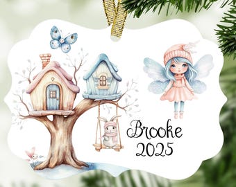 Fairy Ornament, First Christmas Gift, Custom Fairy Gift,  Fairy Lover Gift, Personalized Fairy Ornament, Fairy Christmas Gift, Fairy Lovers